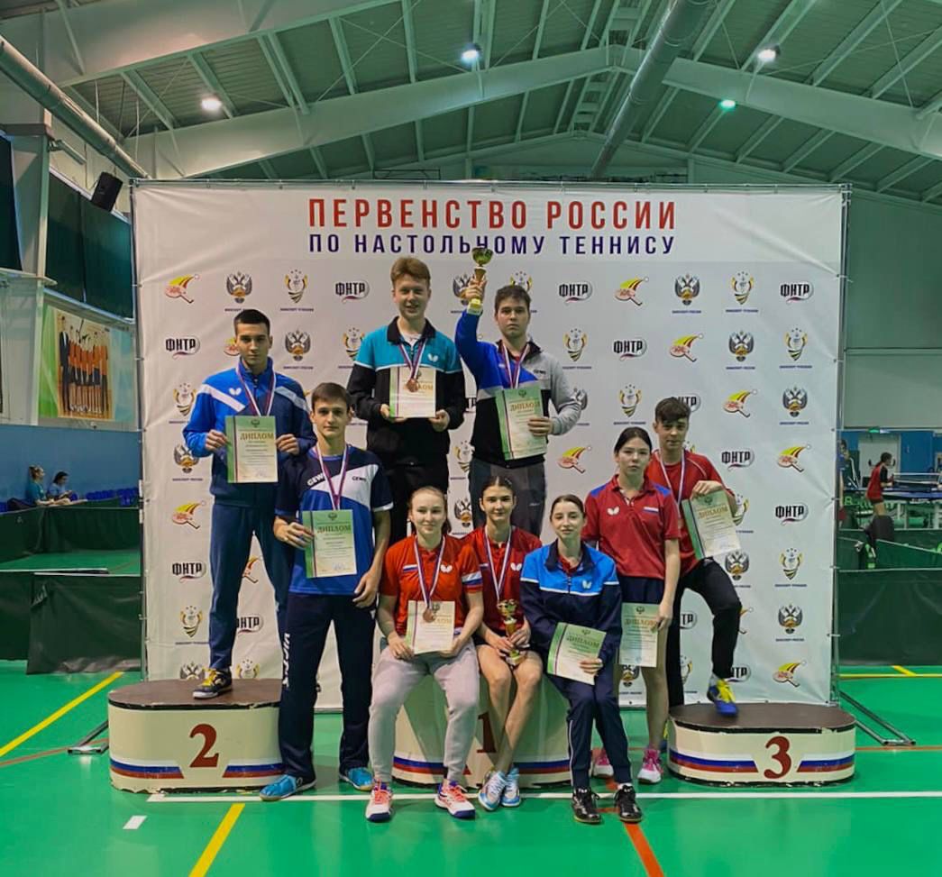 ПОЗДРАВЛЯЕМ! Студенты Данил Черкес, Мария Бордюговская и Андрей Масовер заняли третье место по настольному теннису на Первенстве России.