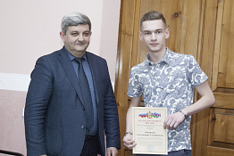 Встреча студентов, участвовавших в ликвидации последствий  наводнения в Туапсинском районе, с представителями  министерства образования, науки и молодежной политики края (28.03.2019)