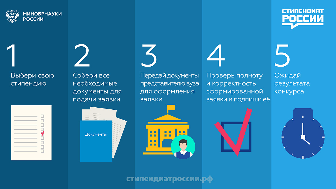 Уважаемые студенты! Узнайте больше о государственных стипендиях на официальном сайте стипендиатроссии.рф