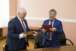 Подписание договора о сотрудничестве между Кубанским государственным университетом физической культуры, спорта и туризма  и Казахской академией спорта и туризма (12.02.2019)