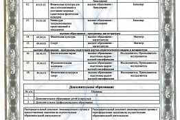 Лицензия на осуществление образовательной деятельности