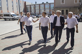 Приезд министра спорта РФ Павла Анатольевича Колобкова в КГУФКСТ (14.08.2019)