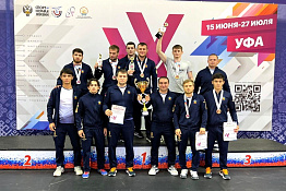 ПОЗДРАВЛЯЕМ! Команда КГУФКСТ успешно выступила на соревнованиях по греко-римской борьбе в рамках IX Всероссийской летней универсиады.