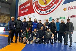 Студенты и выпускники университета завоевали медали Чемпионата России по греко-римской борьбе