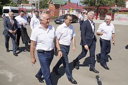 Приезд министра спорта РФ Павла Анатольевича Колобкова в КГУФКСТ (14.08.2019)